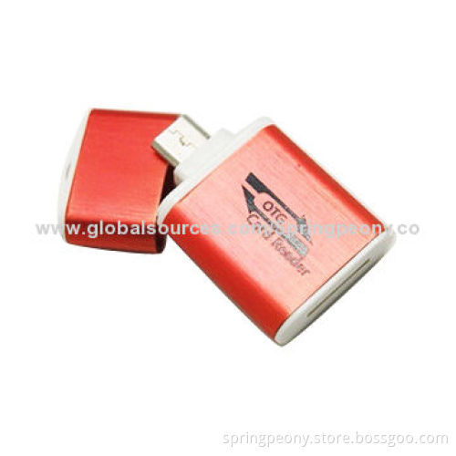 Promotional gift OTG card reader, with USB 2.0 high-speed read and write rate
